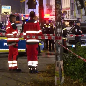 Die Polizei sperrte den Bereich an der Balduinstraße ab.