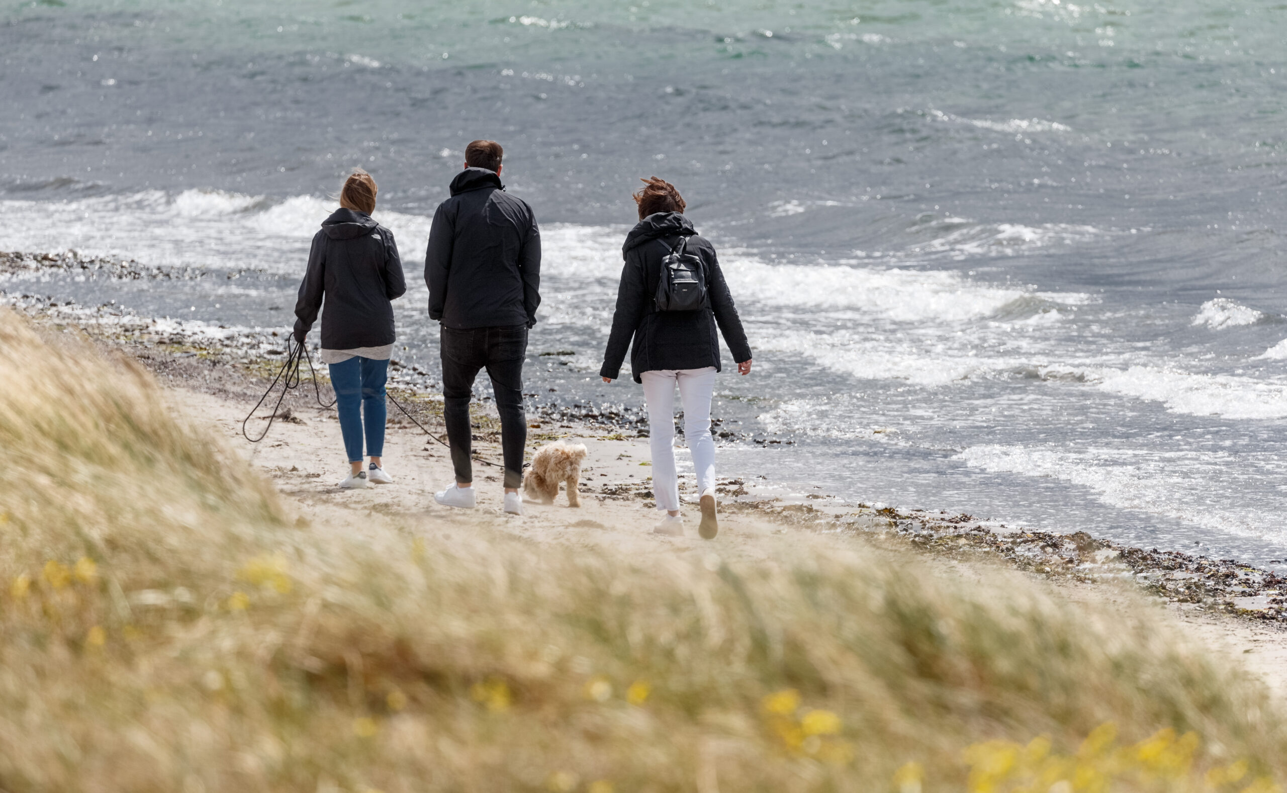 Spaziergänger am Meer