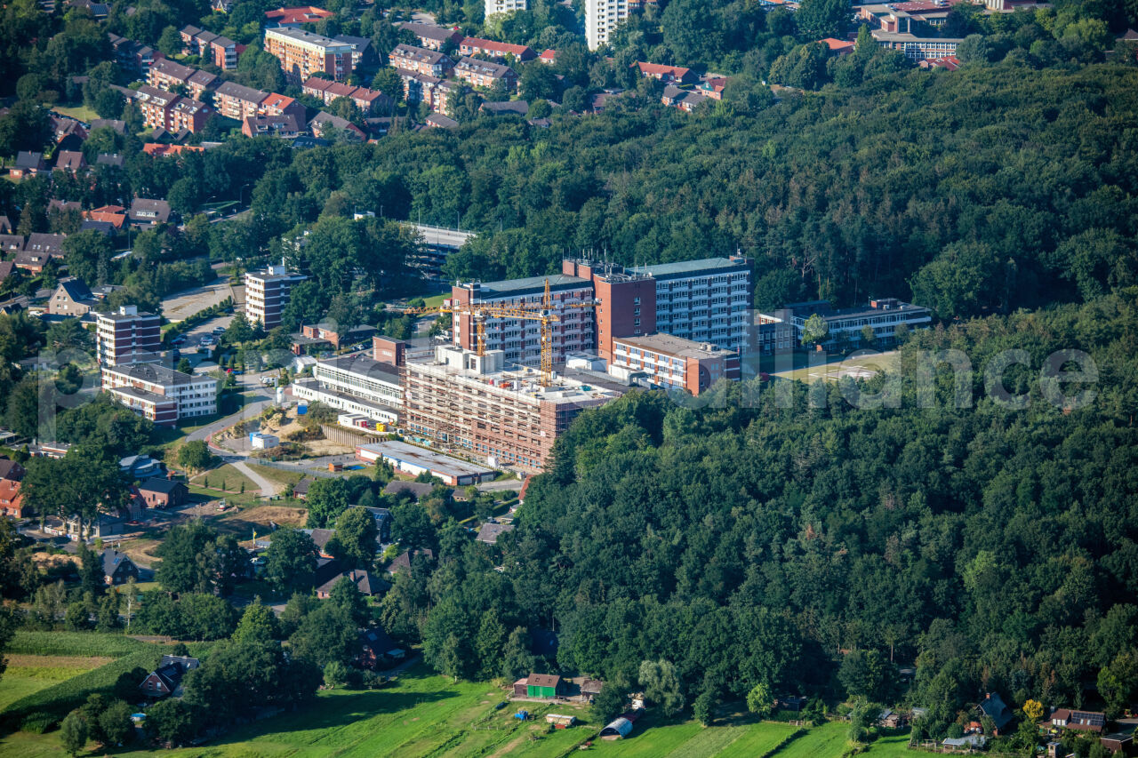 Blick auf das Elbe Klinikum in Stade