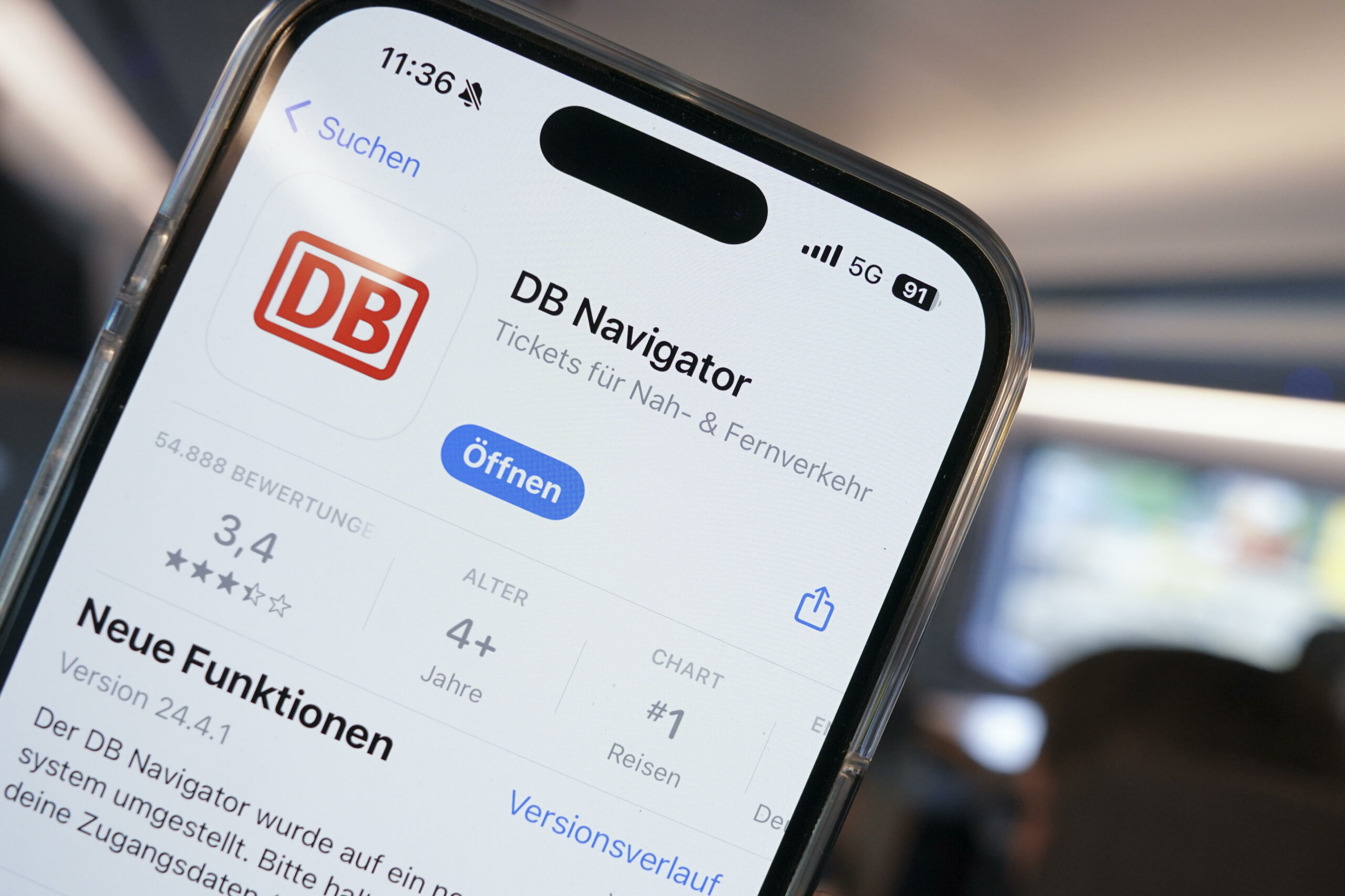 Die DB-Navigator App im App-Store