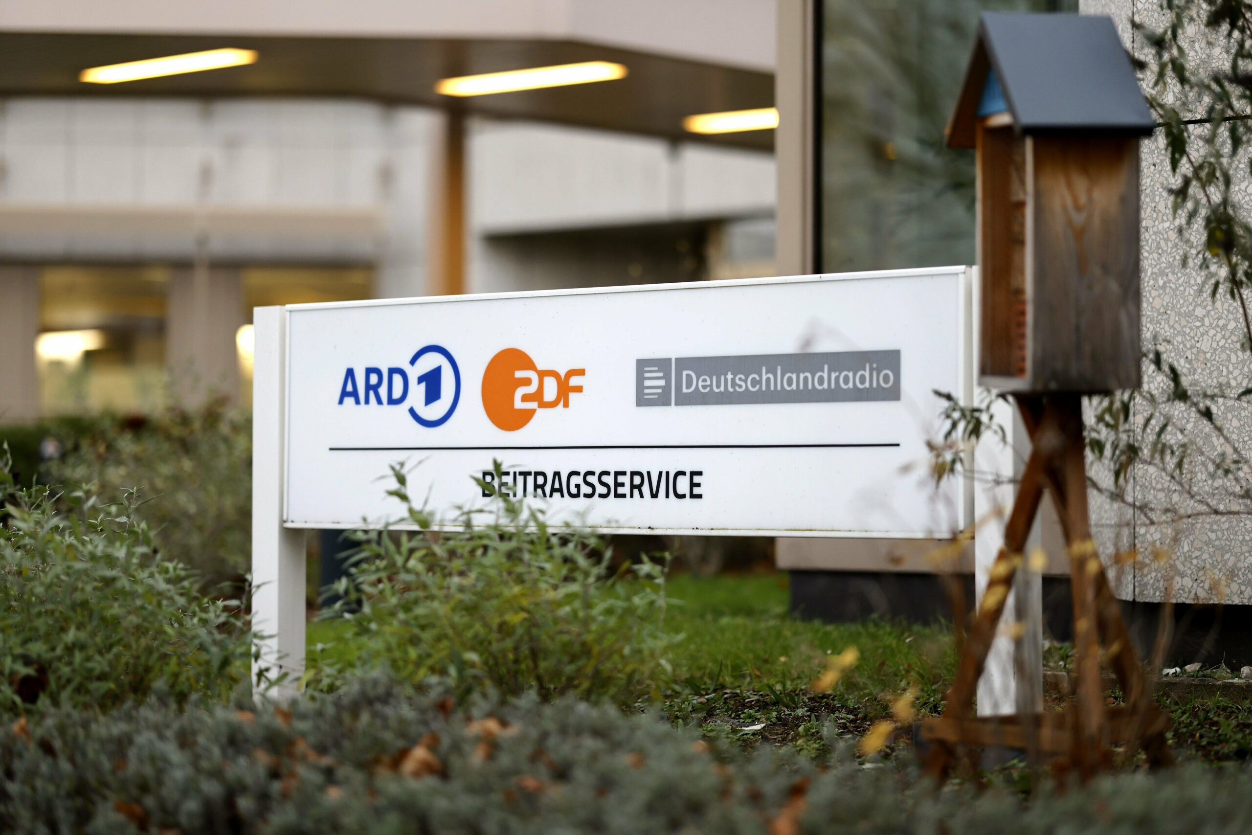 Der Eingang des ARD ZDF Deutschlandradio Beitragsservice