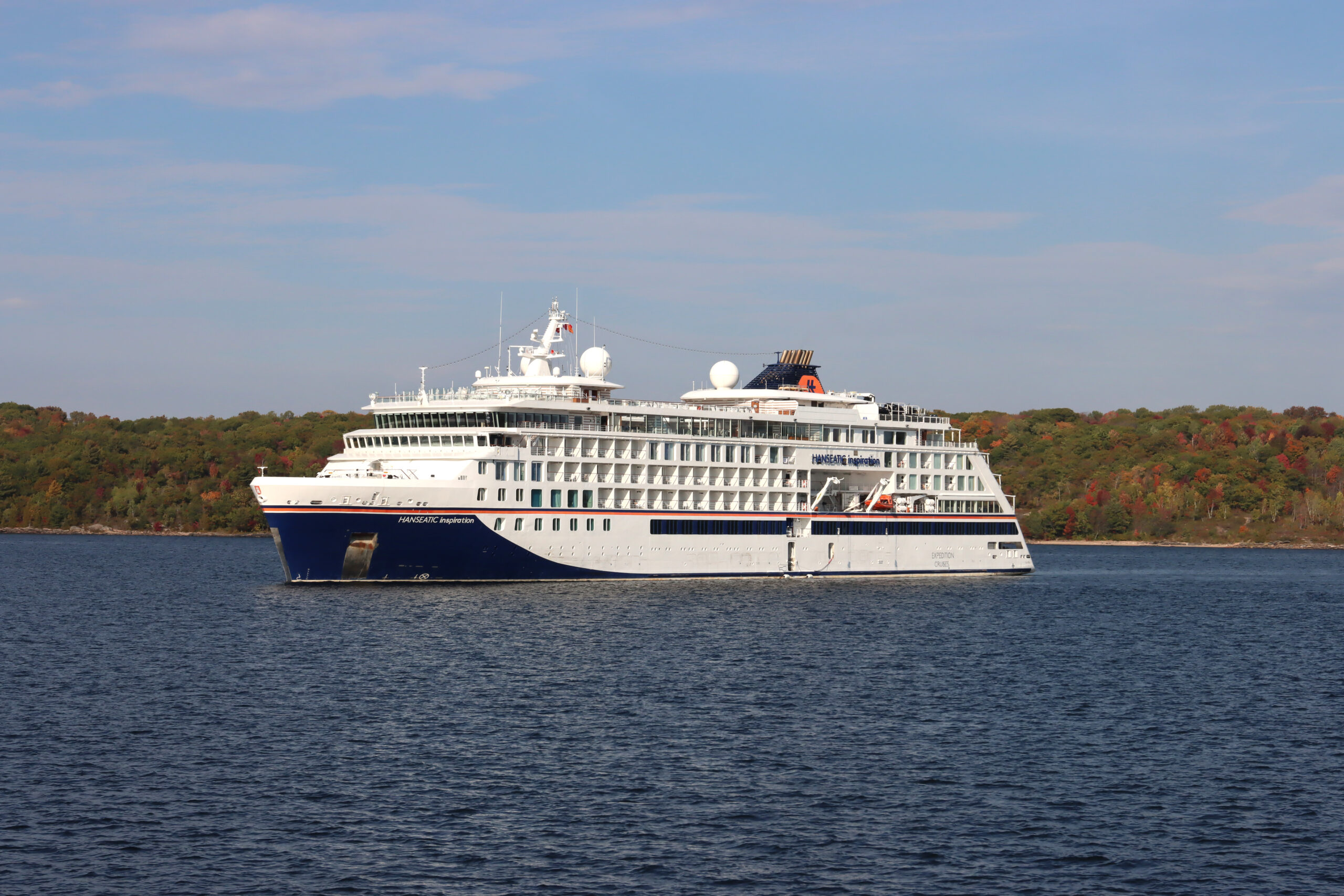 Die „Hanseatic Inspiration“ auf ihrer Reise durch die Great Lakes.