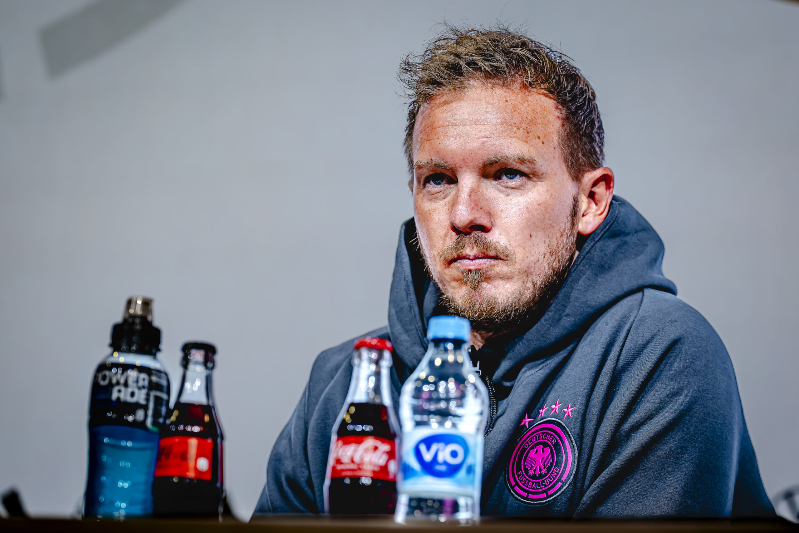 Bundestrainer Julian Nagelsmann bei der Pressekonferenz vor dem Nations-League-Spiel gegen die Niederlande