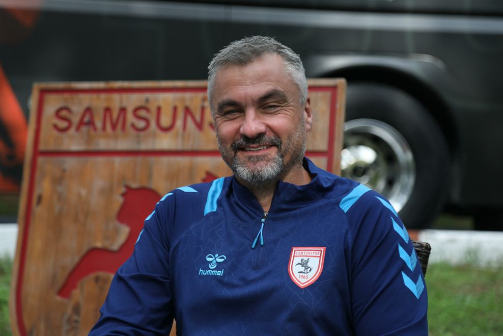 Samsunspor-Trainer Trainer Thomas Reis lacht