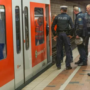 Mann belästig Frau in S-Bahn und droht Zeugin dann Gewalt an. Bundespolizei stoppt Zug