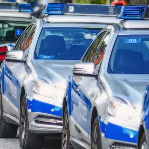Polizeifahrzeuge (Symbolfoto).