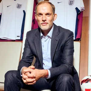 Thomas Tuchel in Wembley in der Kabine