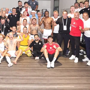 Jubel in der Samsunspor-Kabine