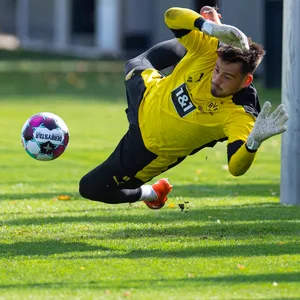 Eric Oelschlägel beim BVB-Training