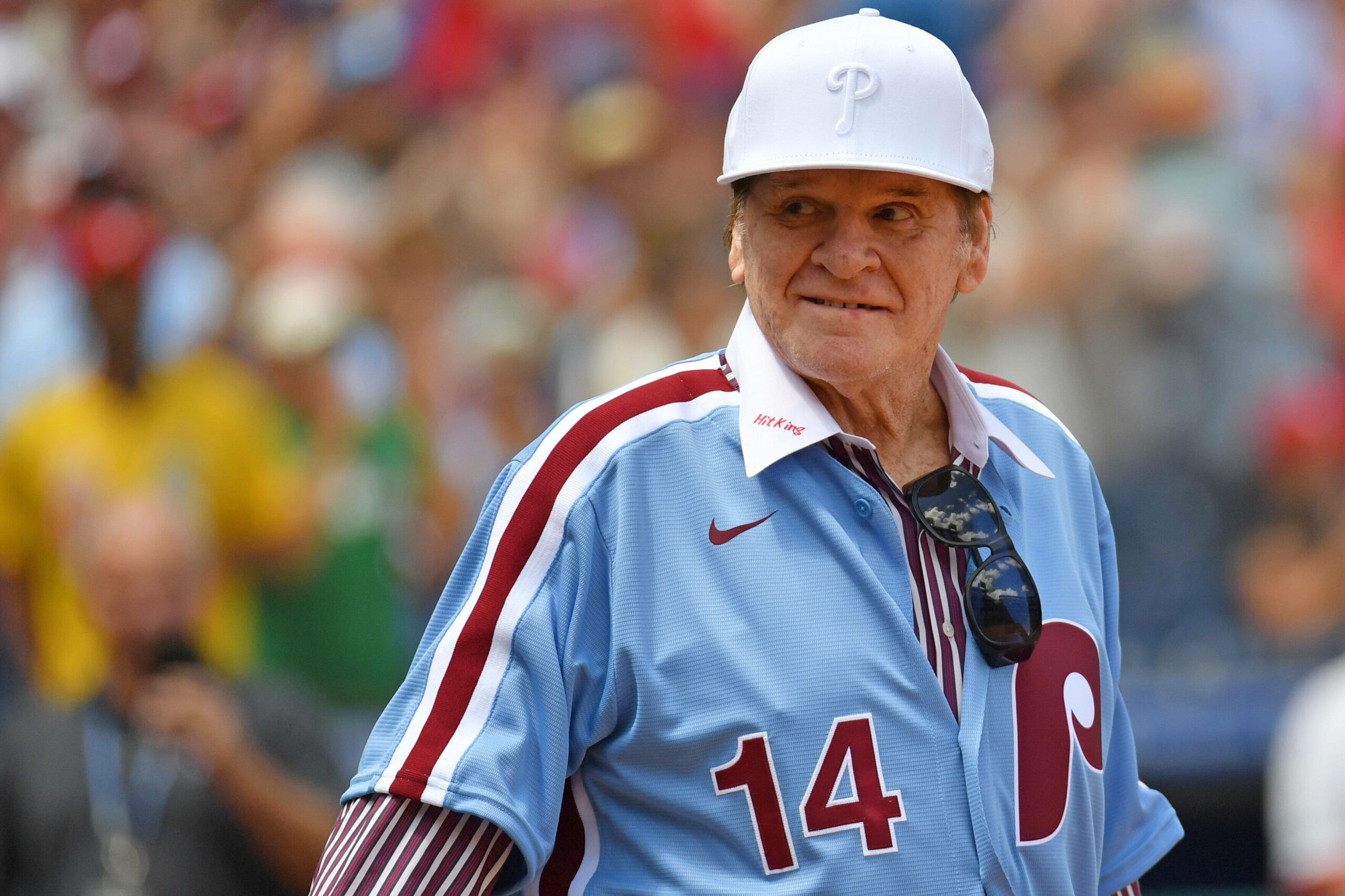 Pete Rose im im Trikot der Philadelphia Phillies