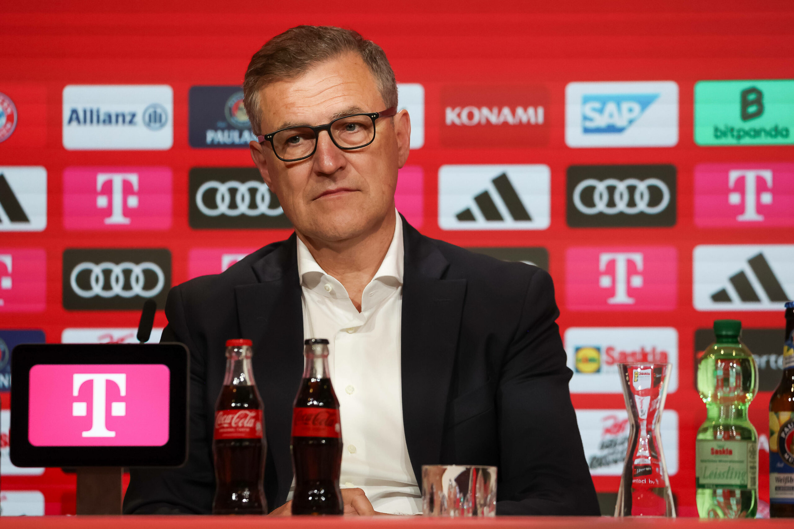 Bayern Münchens Vorstandschef Jan-Christian Dreesen bei einer Pressekonferenz