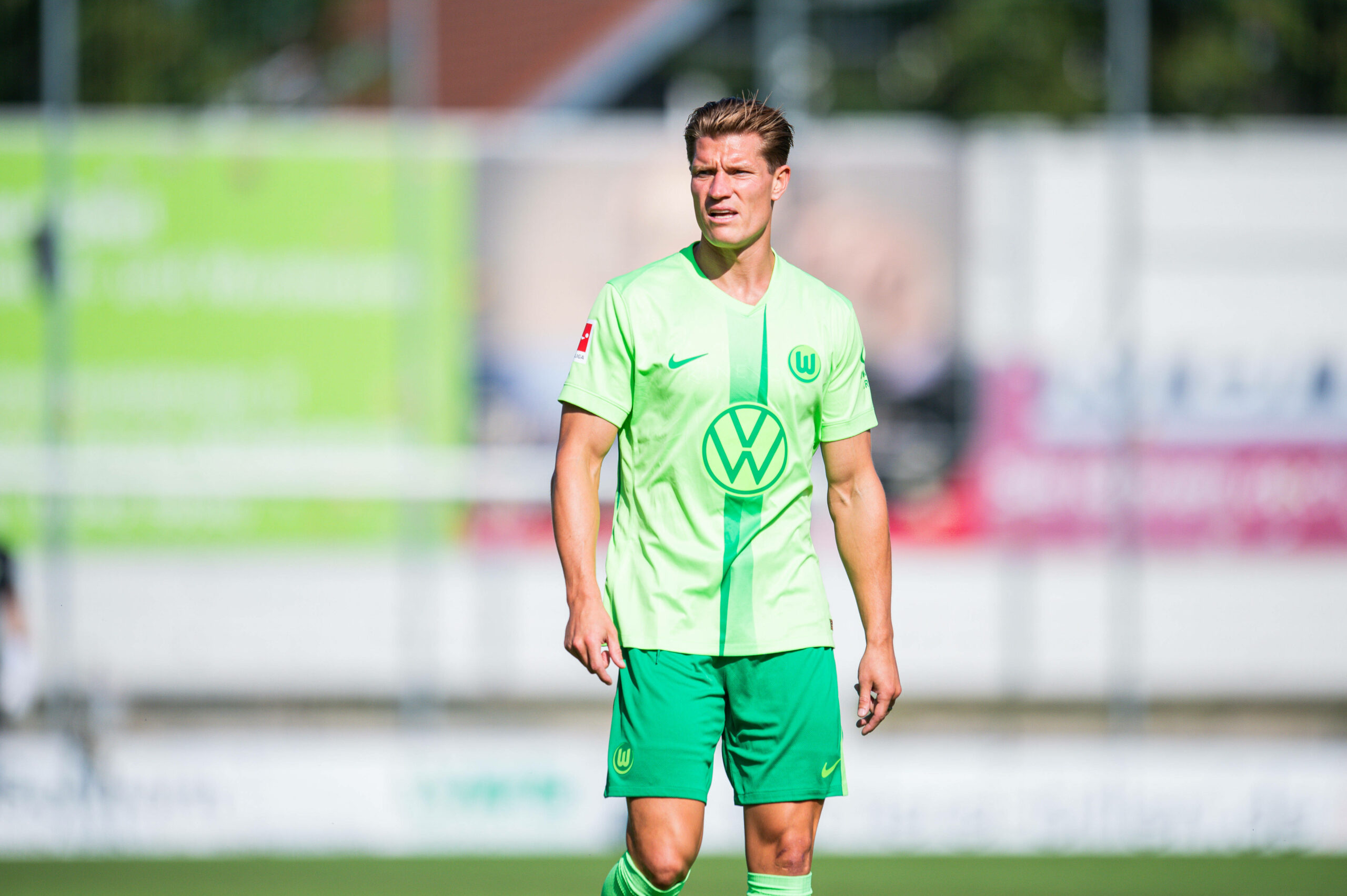 Kevin Behrens im Trikot des VfL Wolfsburg