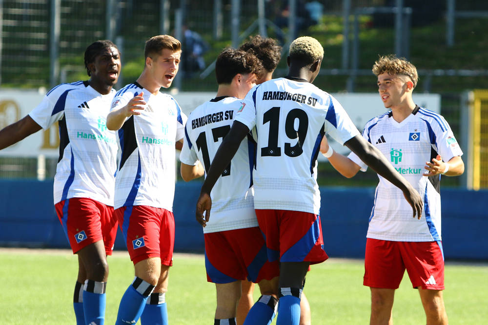 Der HSV-Nachwuchs hatte auch gegen Todesfelde allen Grund zum Jubeln.