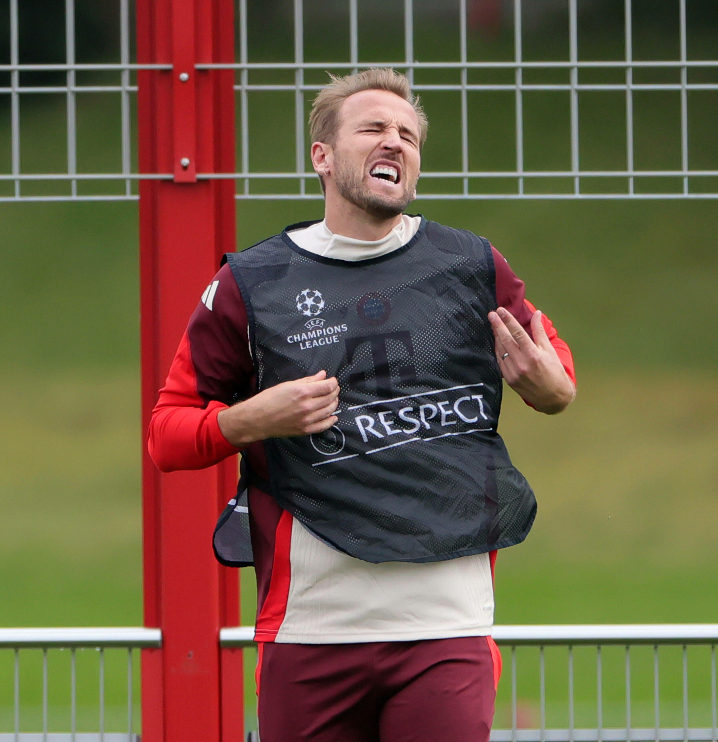 Harry Kane im Abschlusstraining des FC Bayern München