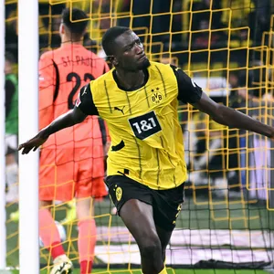 Serhou Guirassy bejubelt sein Siegtor gegen St. Pauli
