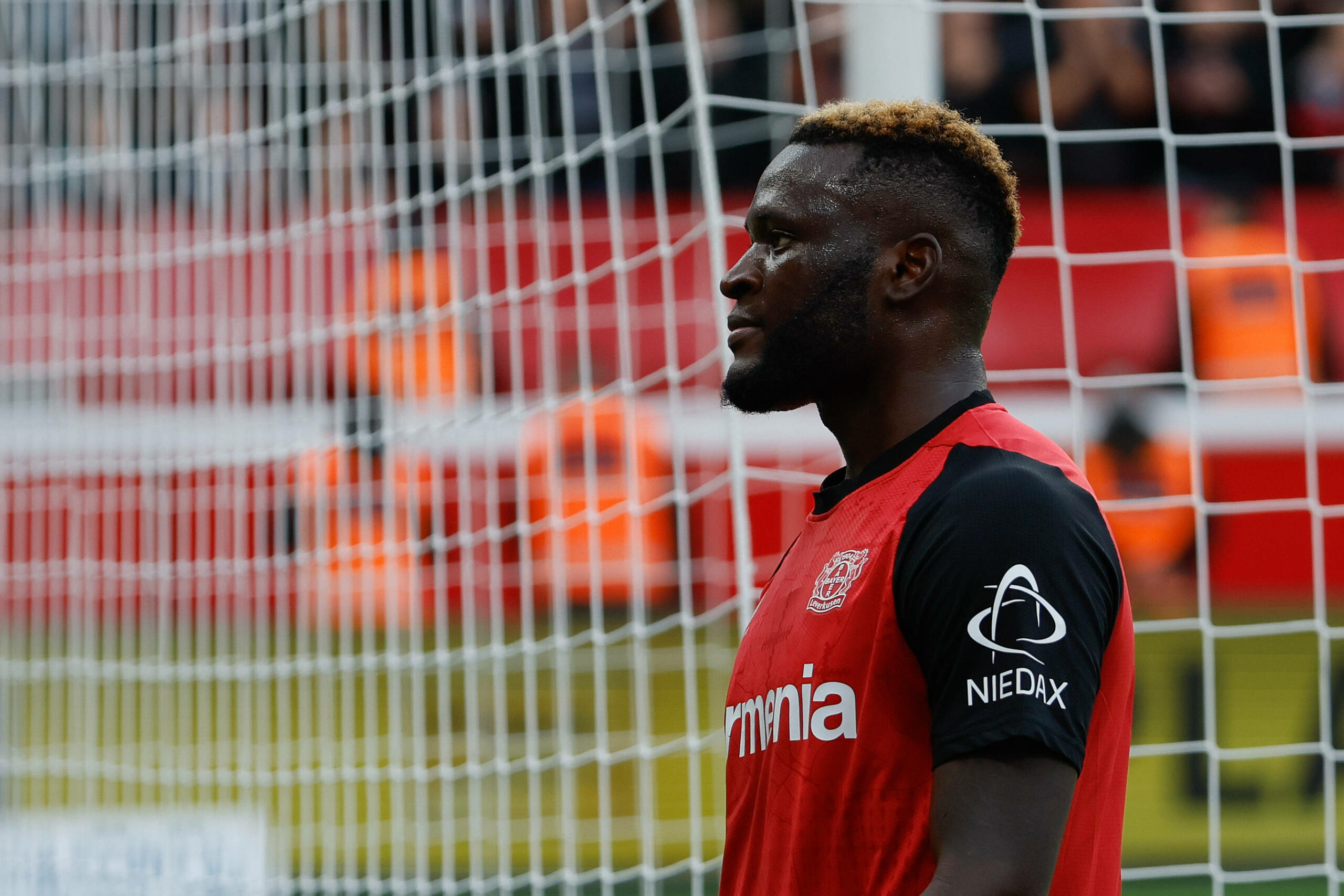 Victor Boniface im Dress von Bayer 04 Leverkusen