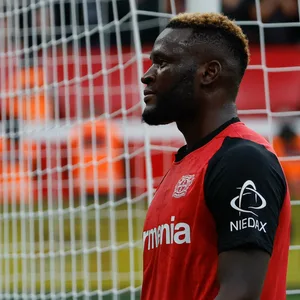 Victor Boniface im Dress von Bayer 04 Leverkusen