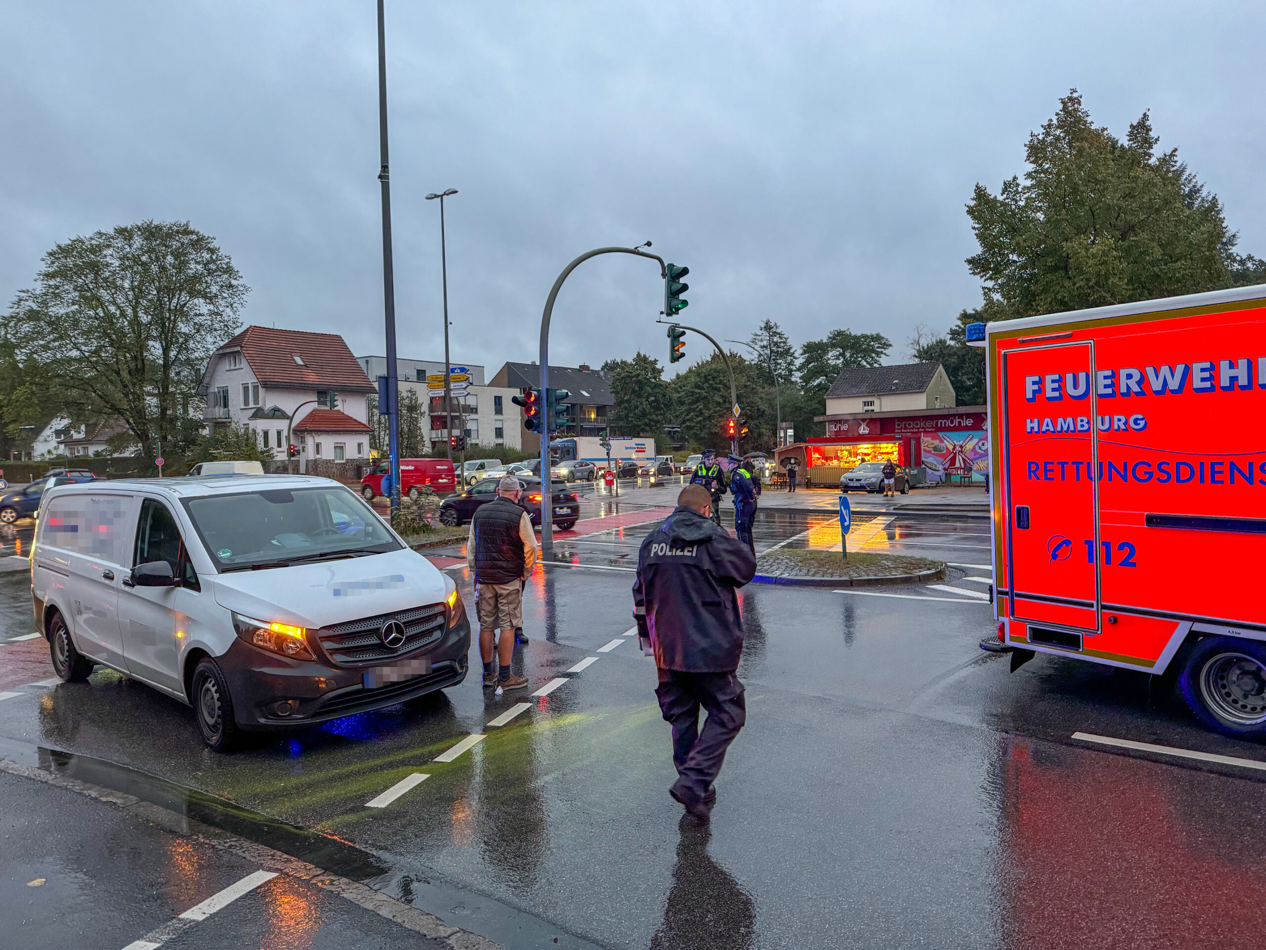 Die Unfallstelle in Rahlstedt.