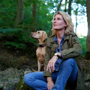 Maria Furtwängler mit Hund