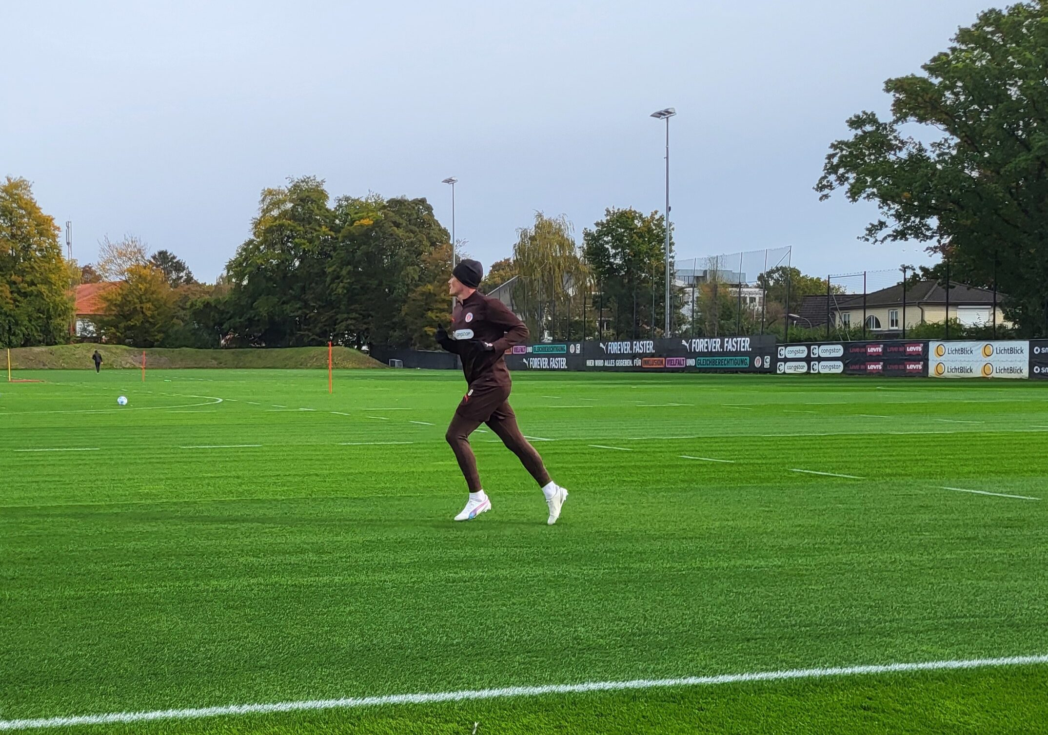 Eric Smith beim Lauftraining