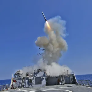 Zu den Mittelstreckenraketen, die In Deutschland stationiert werden sollen, gehören auch Tomahawk-Marschflugkörper.