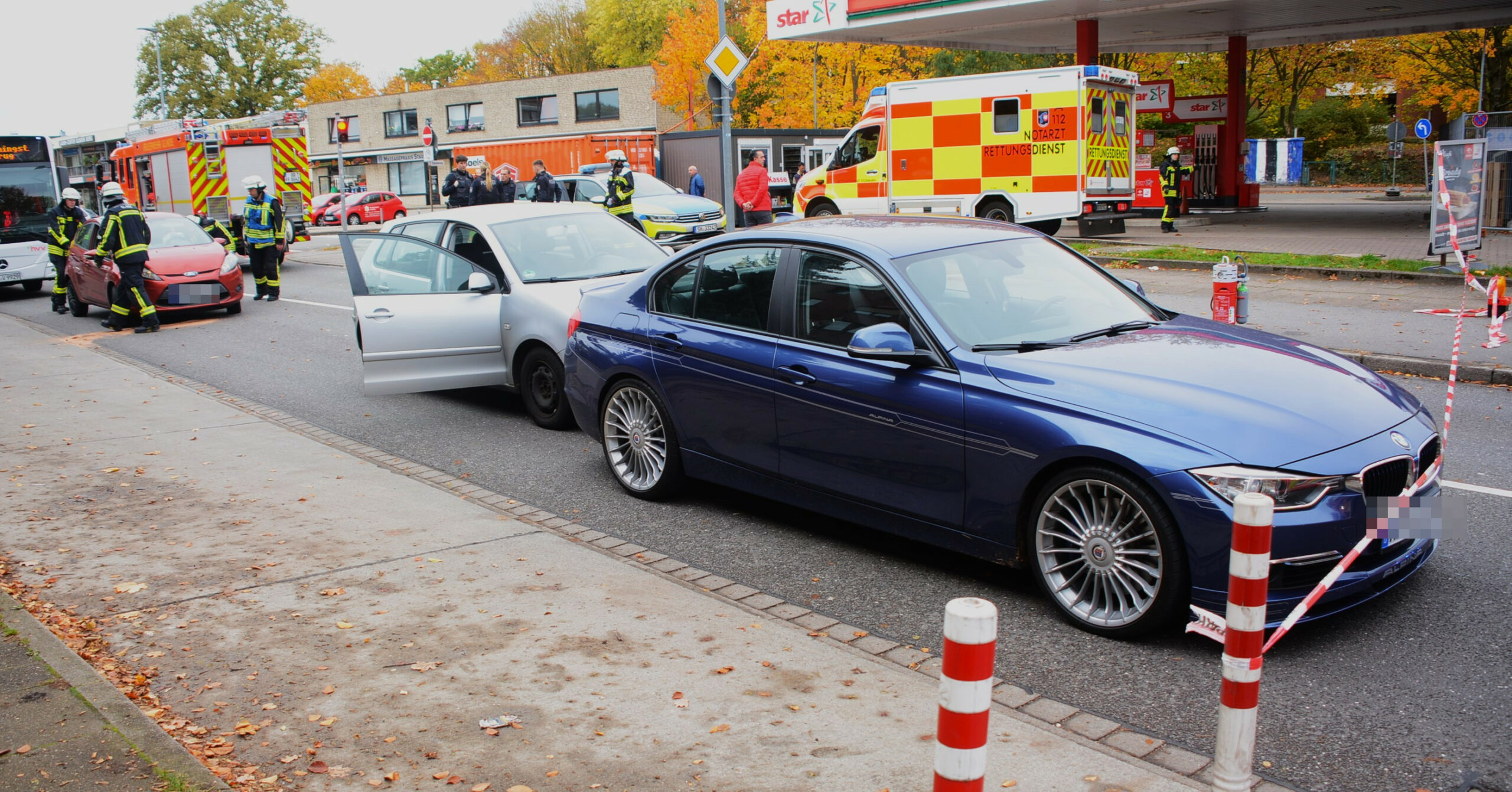 Am Sonntagnachmittag kam es in Billstedt zu einem Auffahrunfall.