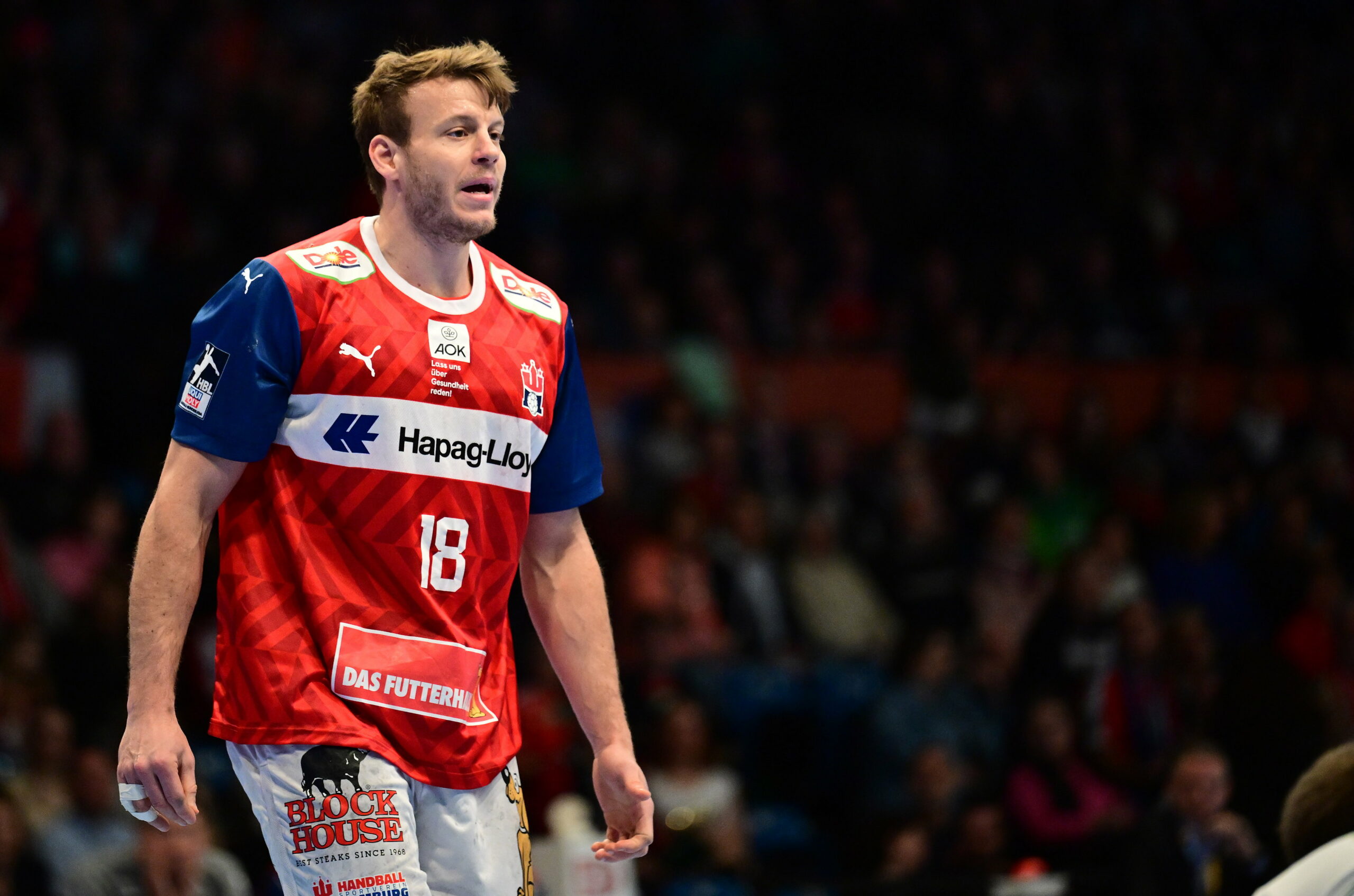 Dino Corak im Trikot der Hamburger Handballer