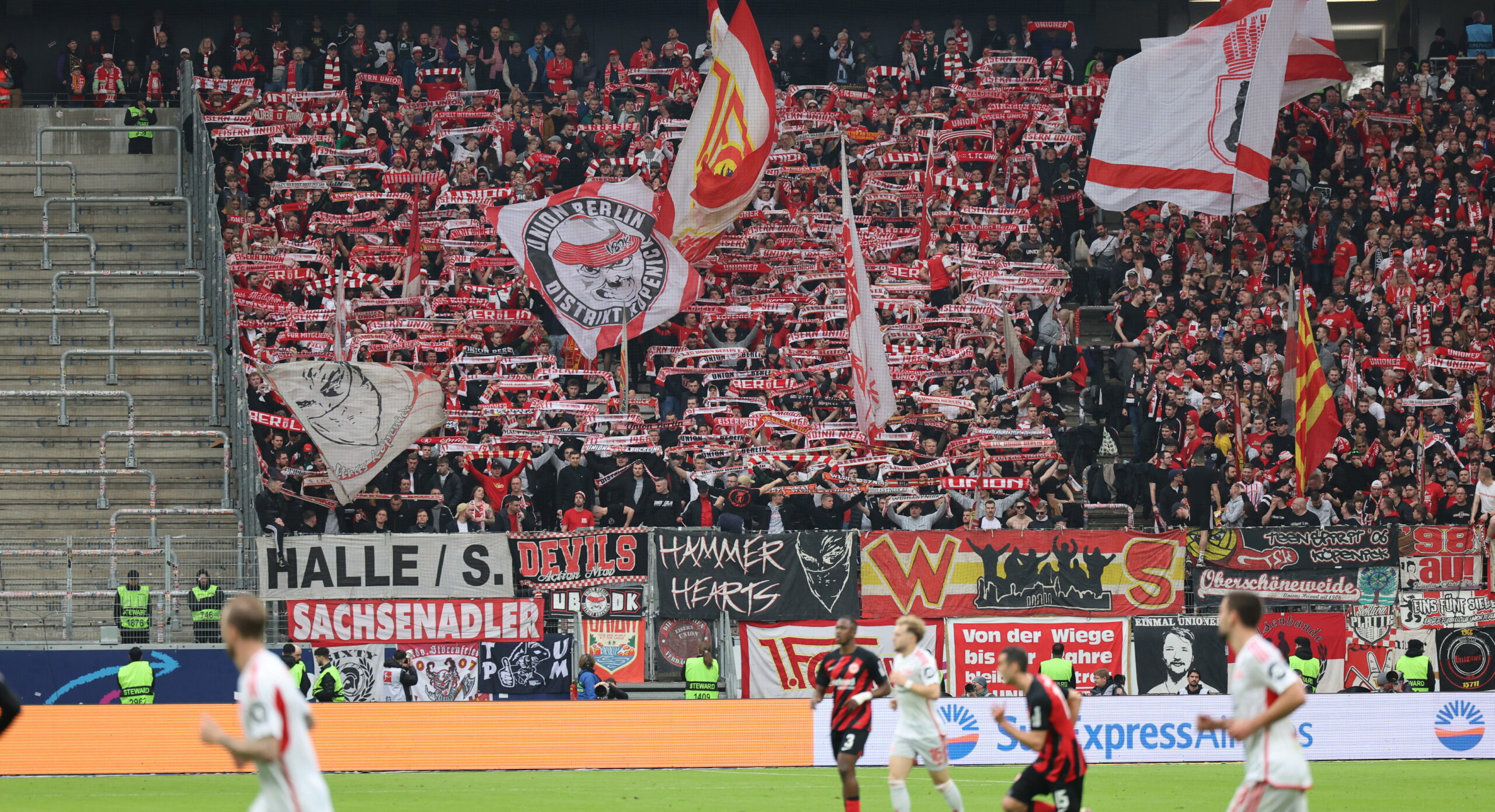 Fans von Union Berlin in Frankfurt