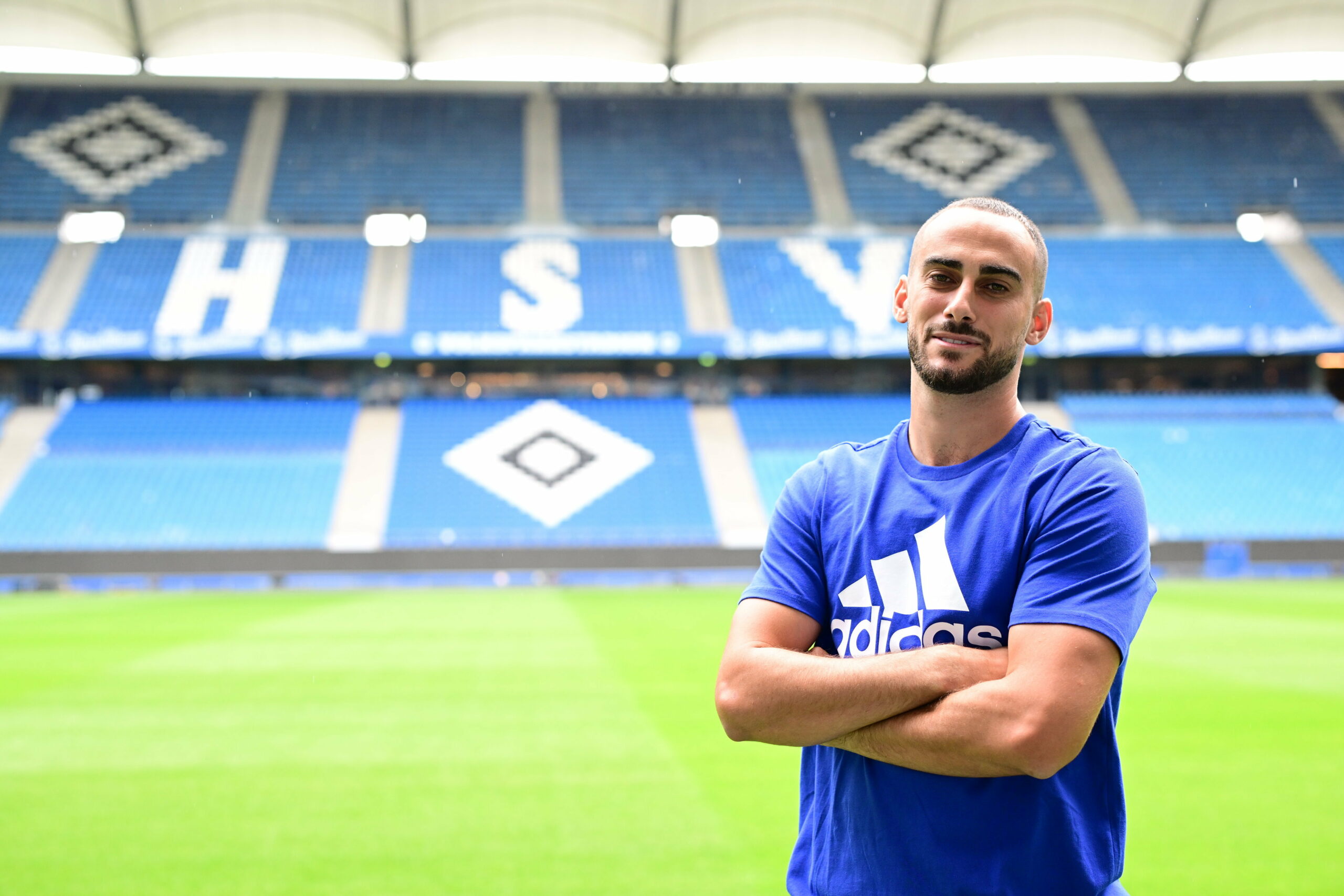 Lucas Perrin im HSV-Stadion