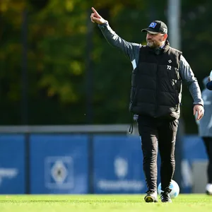 Der Weg nach oben soll fortgesetzt werden: Steffen Baumgart und der HSV treten am Samstag in Elversberg an.