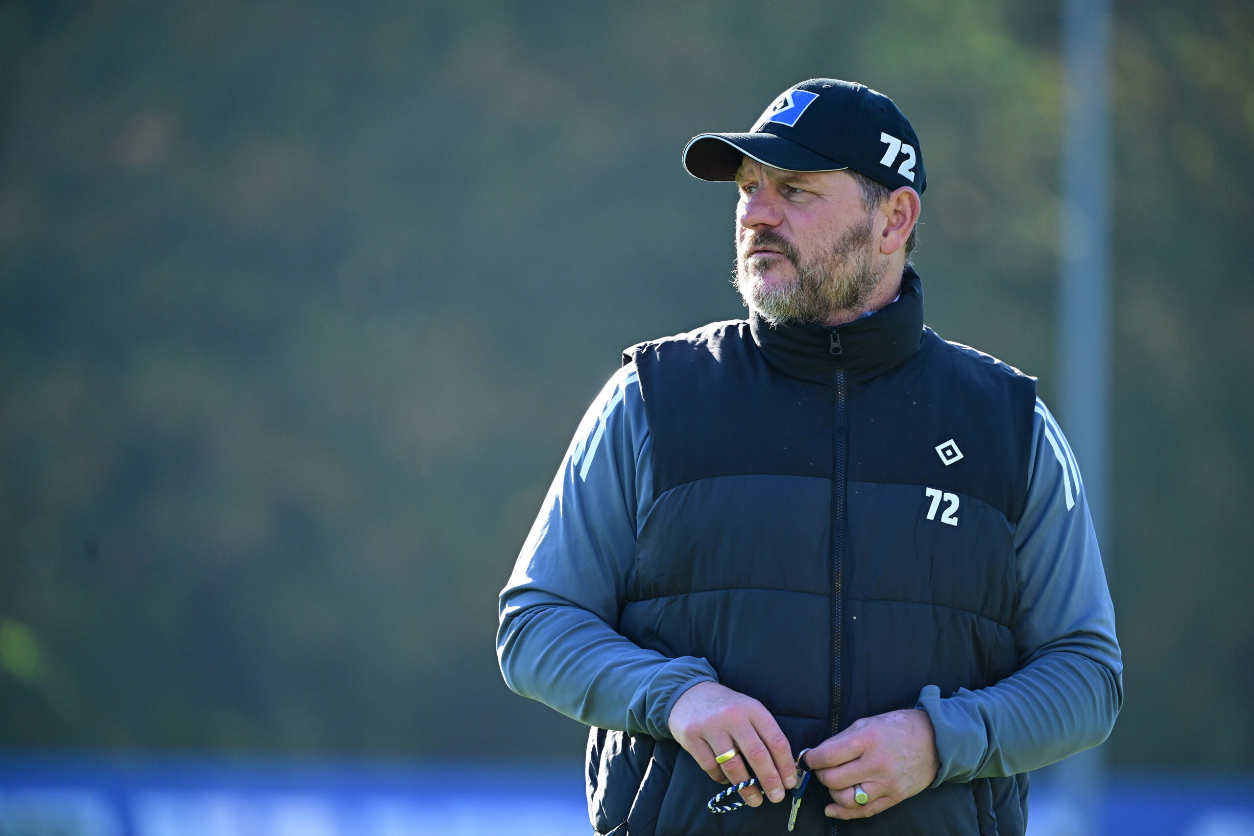 Steffen Baumgart im HSV-Training