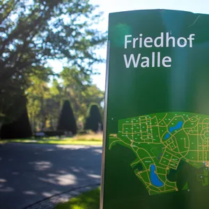 Schild Friedhof Walle