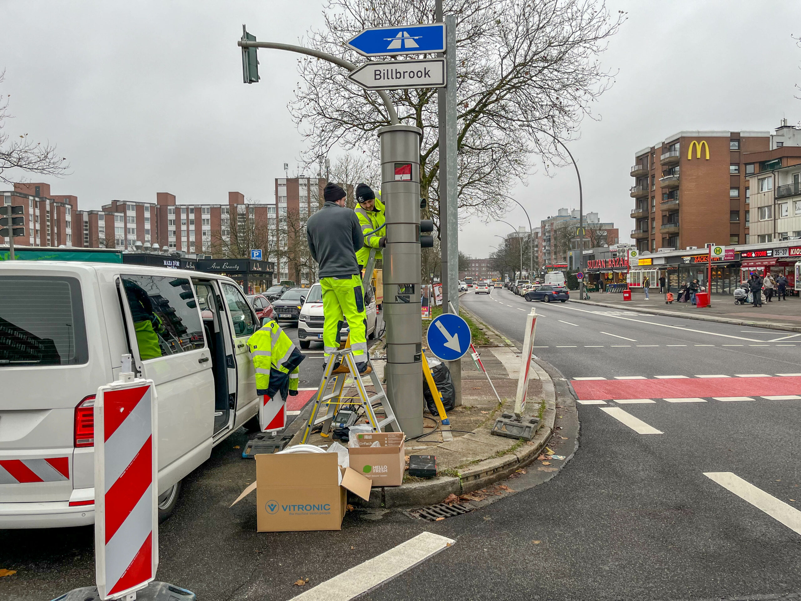 Nach vielen Unfällen an stark befahrener Kreutung in Billstedt – neuer Blitzer geht bal in Betrieb