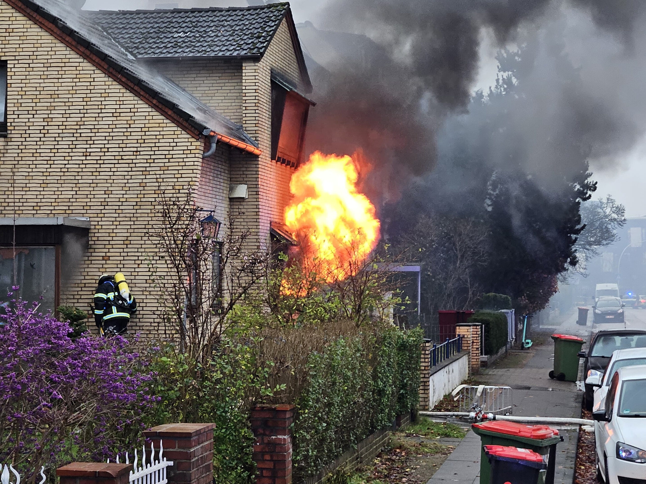 Das Haus in der Boytinstraße brannte im Erdgeschoss nahezu vollständig aus.