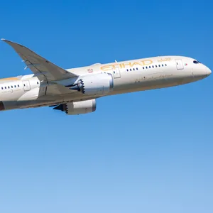 Ein Flugzeug von Etihad Airways.
