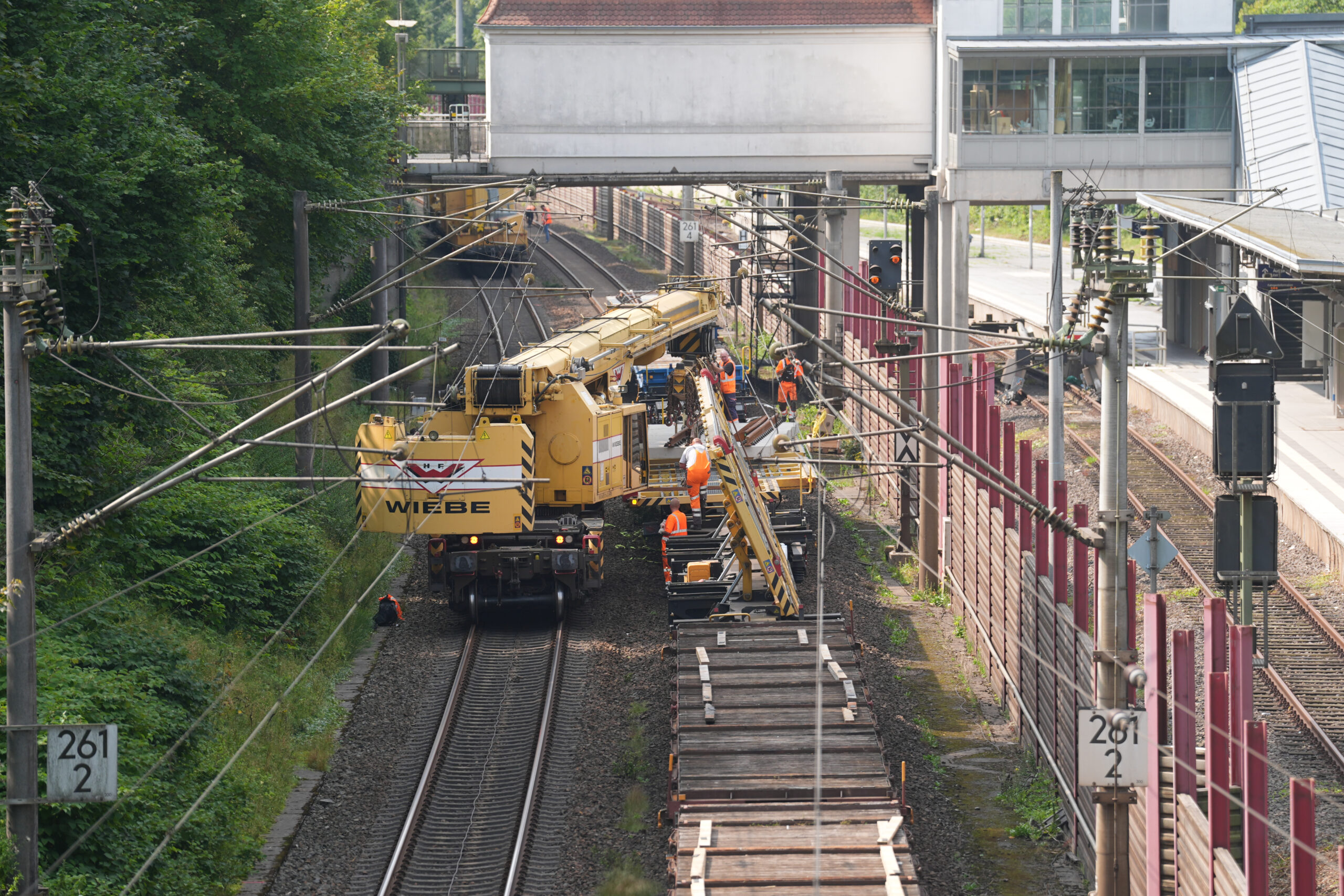 Bahnbauarbeiten auf Strecke Hamburg-Berlin