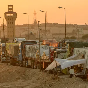 Gaza-Krieg - Hilfslieferungen Foto-Archiv