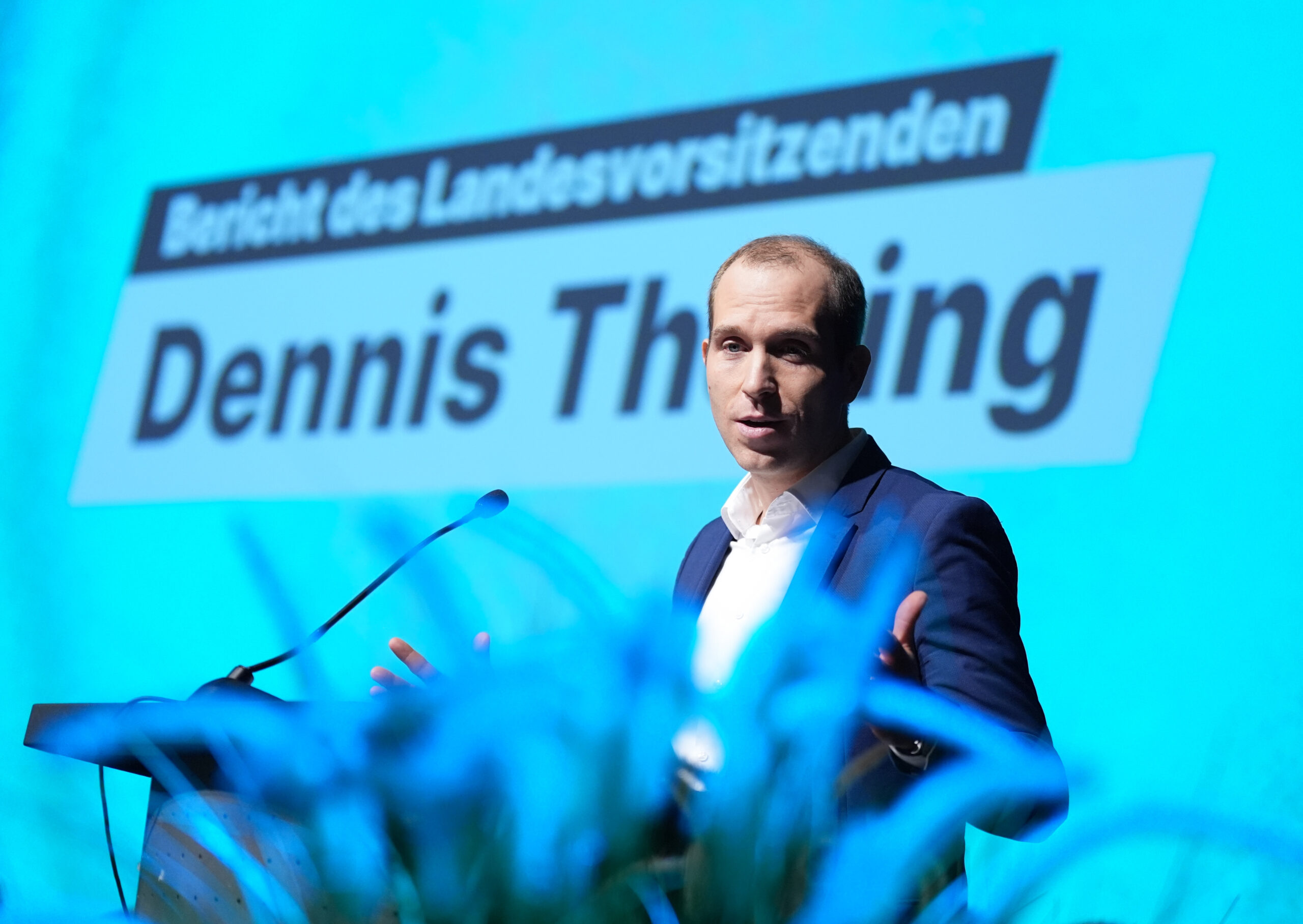 Dennis Thering beim Landesparteitag