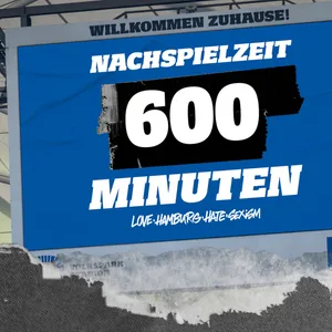 Auf der Anzeigetafel des HSV werden 600 Minuten Nachspielzeit angezeigt