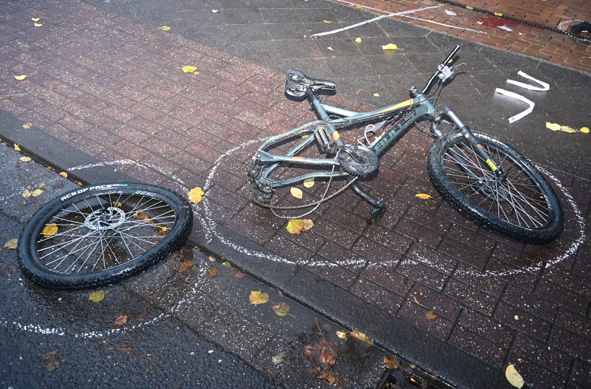 Zerstörtes Fahrrad