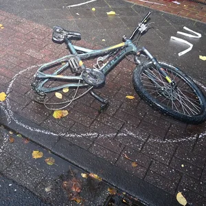 Zerstörtes Fahrrad