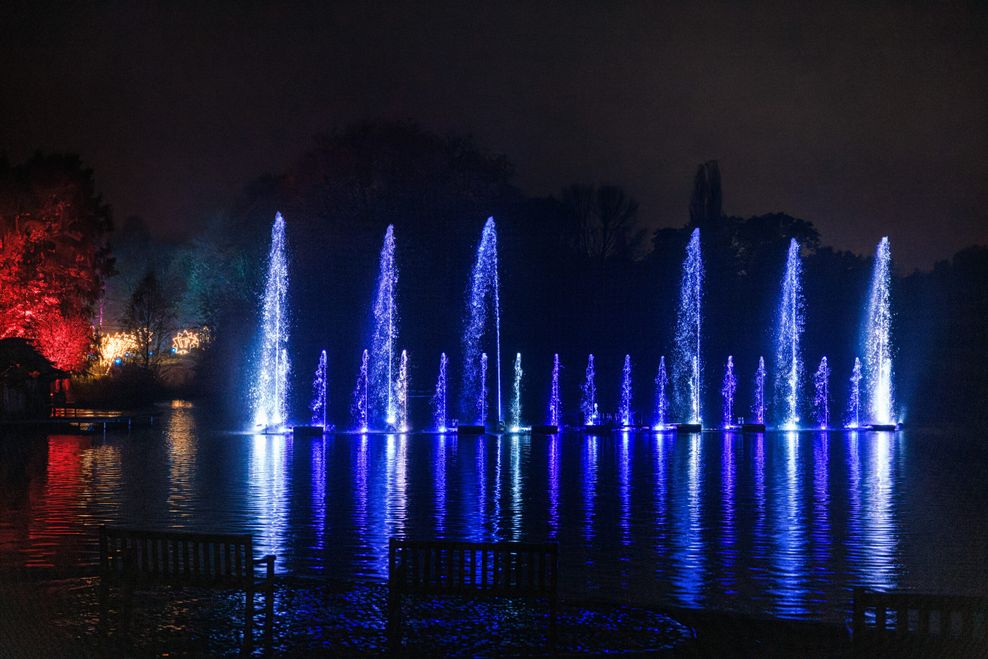 Die Wassersinfonie im Christmas Garden