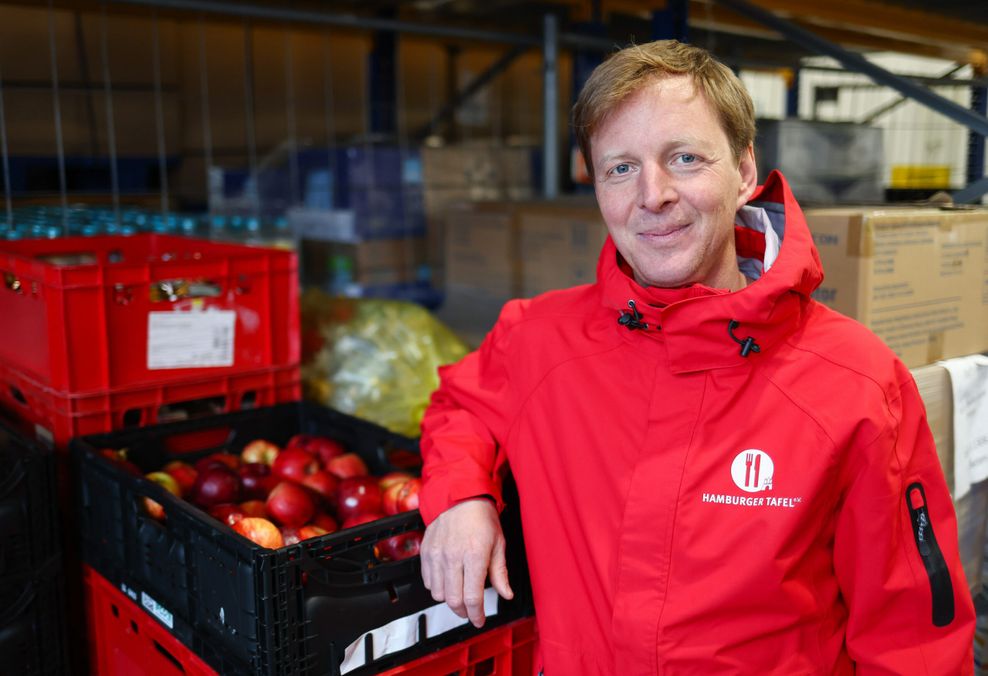 Jan-Henrik Hellwege, Geschäftsführer der Hamburger Tafel.