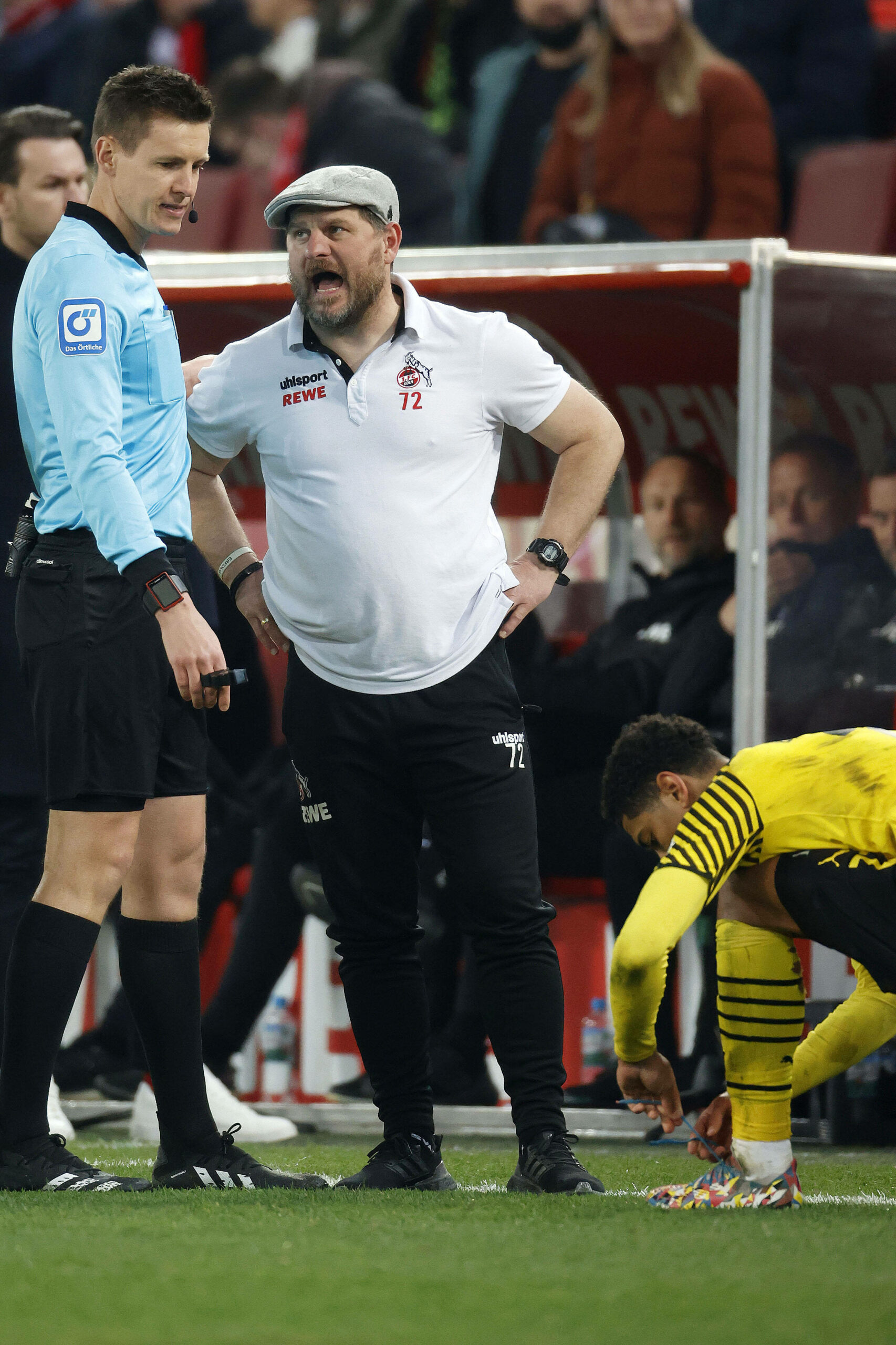 Nicht immer einer Meinung: Steffen Baumgart (hier noch als Trainer des 1.FC Köln/r.) und Daniel Siebert begneten sich schon des Öfteren.