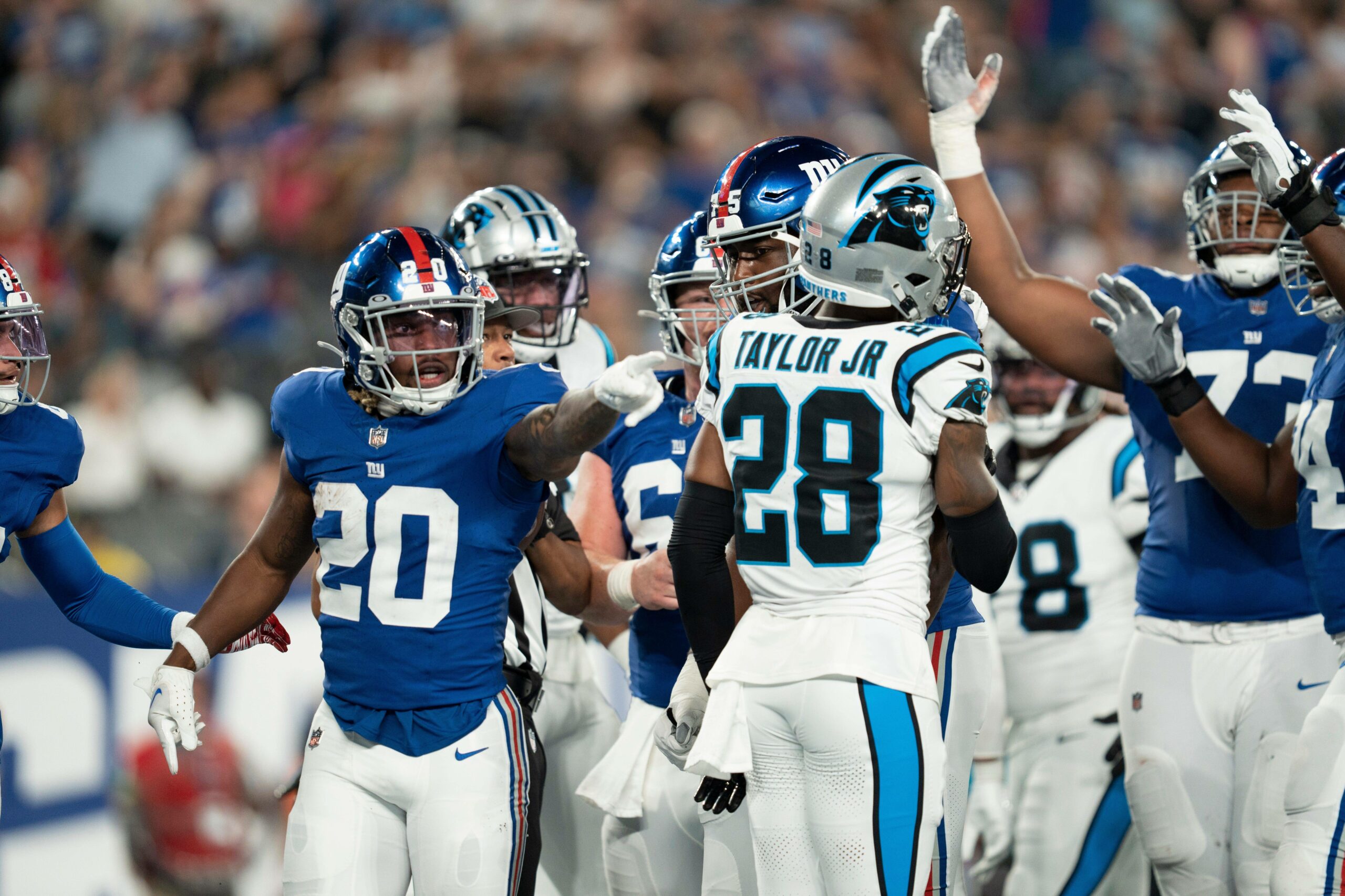 Carolina Panthers gegen New York Giants