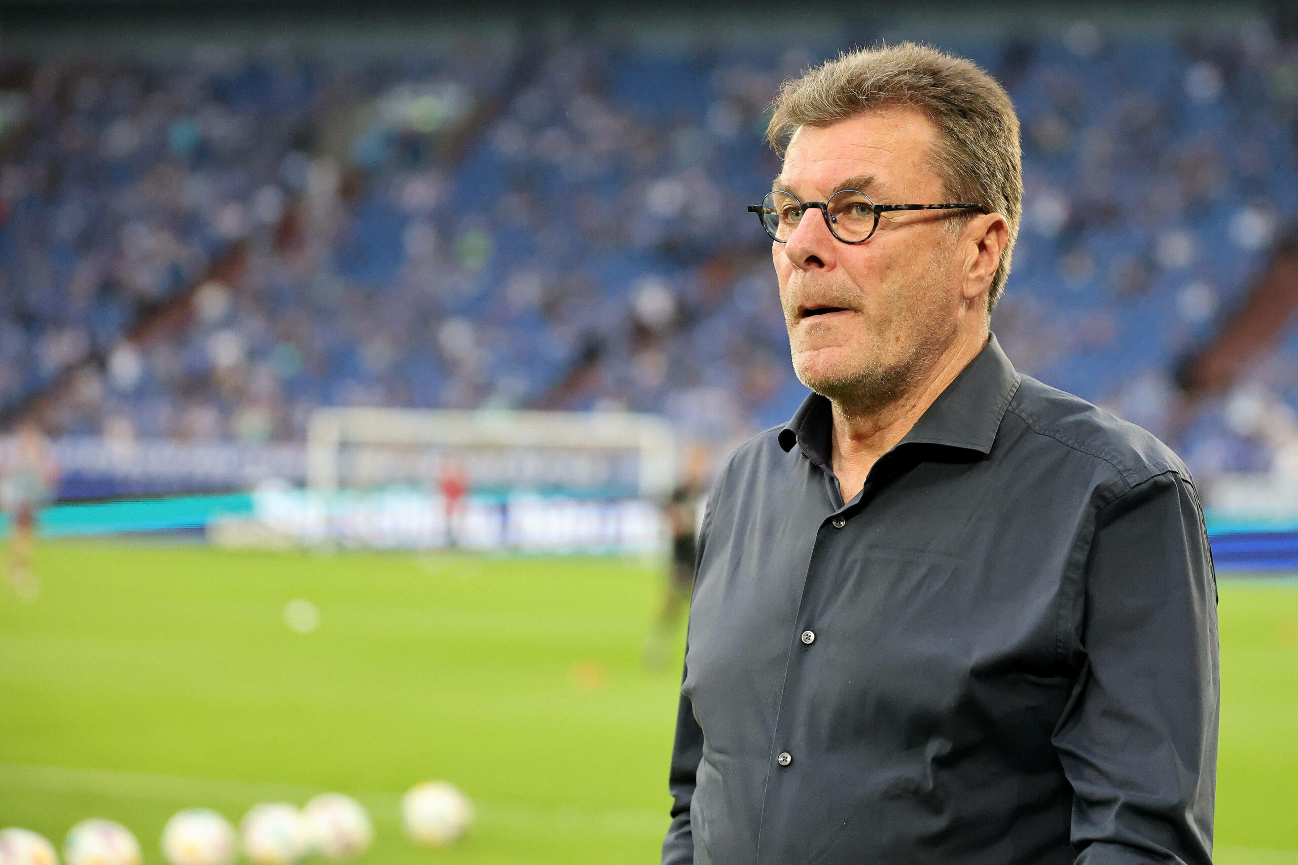 Dieter Hecking am Spielfeldrand