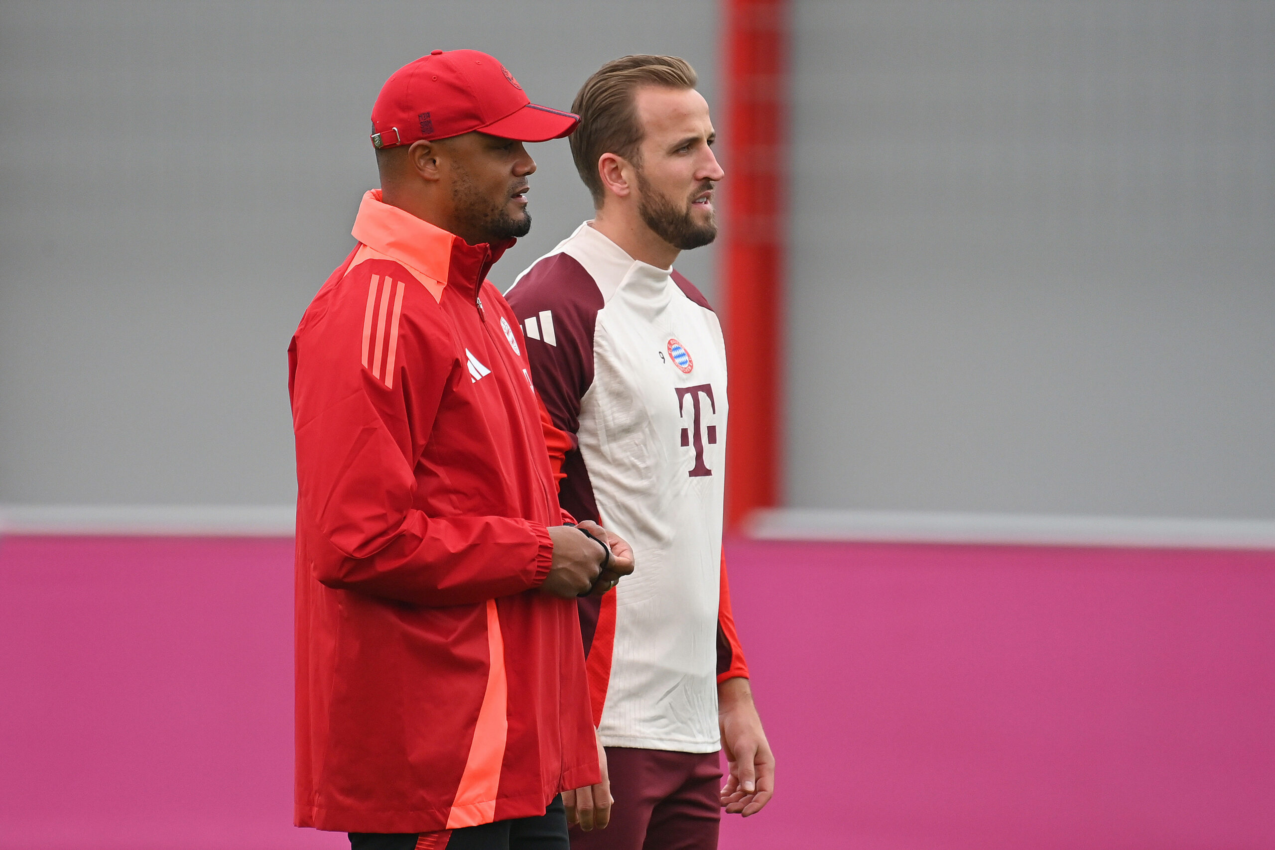 Harry Kane und Vincent Kompany im Training