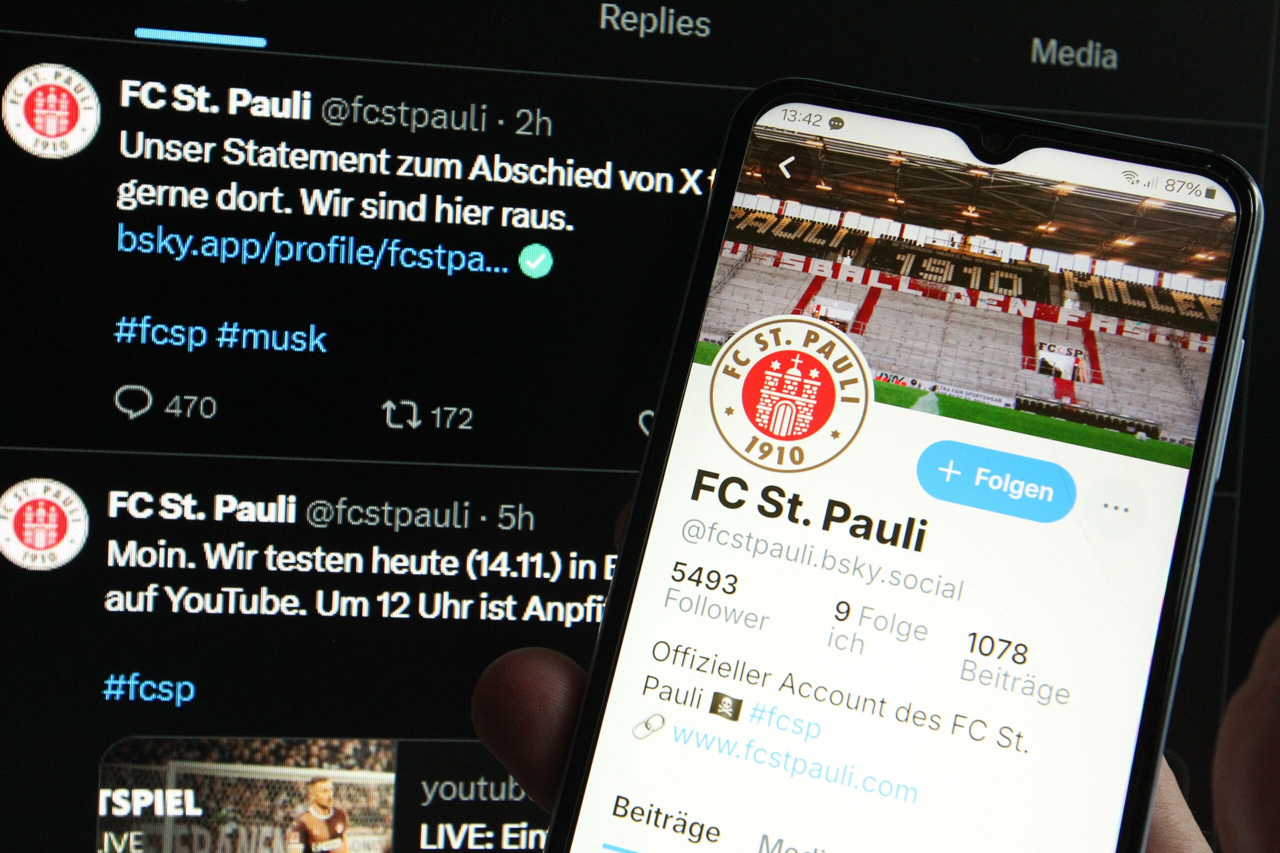 Die letzten Tweets des FC St. Pauli auf der umstrittenen Plattform X