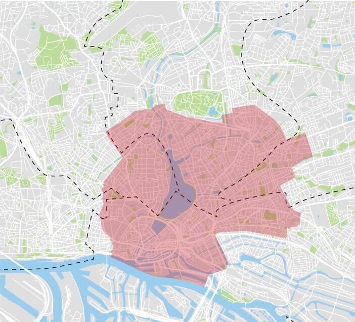 Das Betriebsgebiet des „Alike“-Projekts reicht um die Alster und weit in Hamburgs Osten.