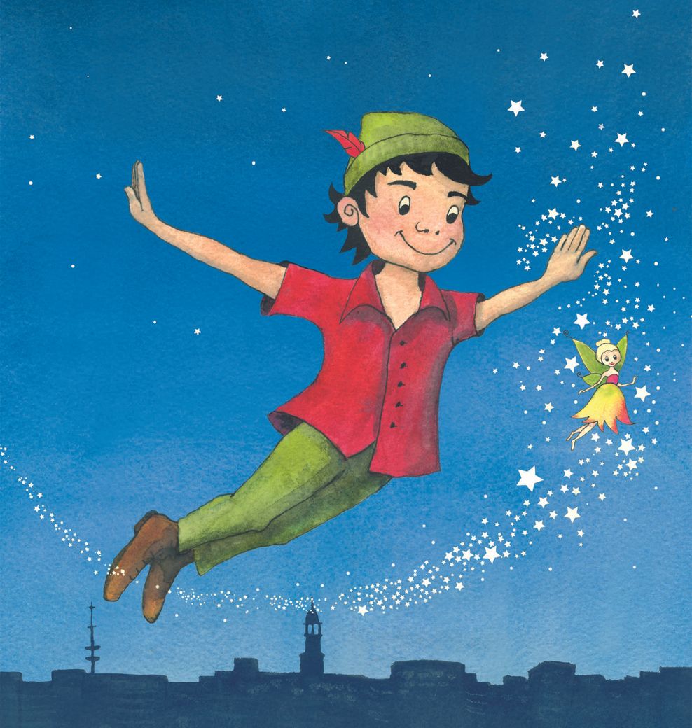 Eine Illustration von Peter Pan